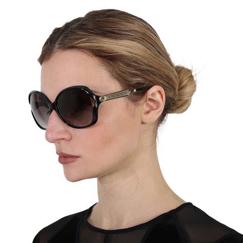 occhiali da sole gucci gg0076s 002|Gucci Grey Gradient Butterfly Ladies Sunglasses GG0076S 002 60.